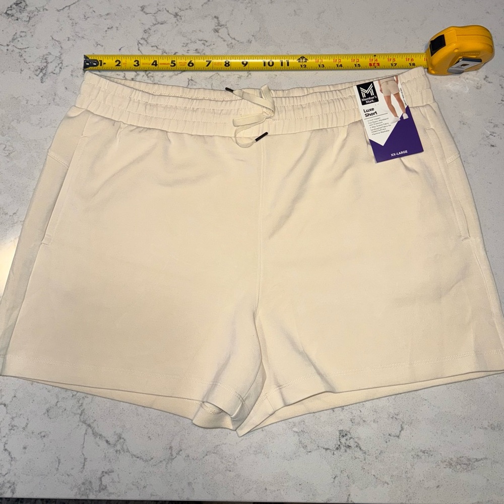 NWT- Member’s Mark Women’s Cream Luxe Short Size XXL - Picture 6 of 6